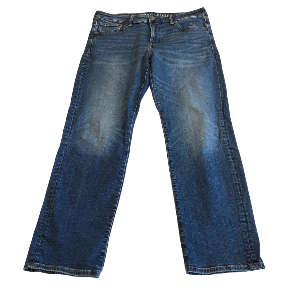 American‎ Eagle Jeans Mens 36x32 (Fit 34x31) Airflex+ Original Straight 06/21